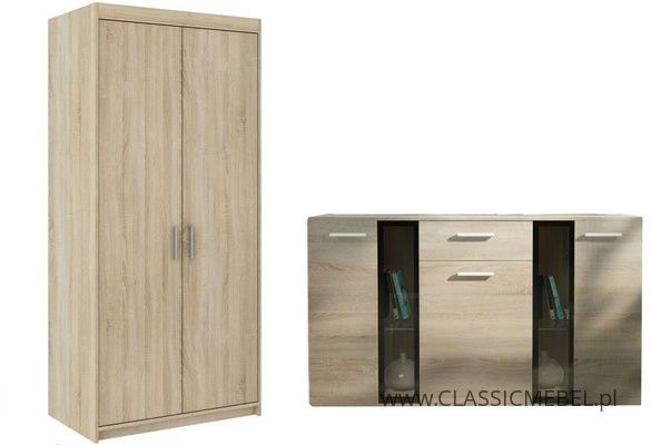 Szafa Salsa 2D + Komoda Salsa - 2 Kolory