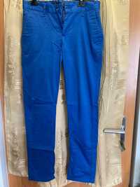 Męskie długie spodnie chinos | niebieskie | R: 31
