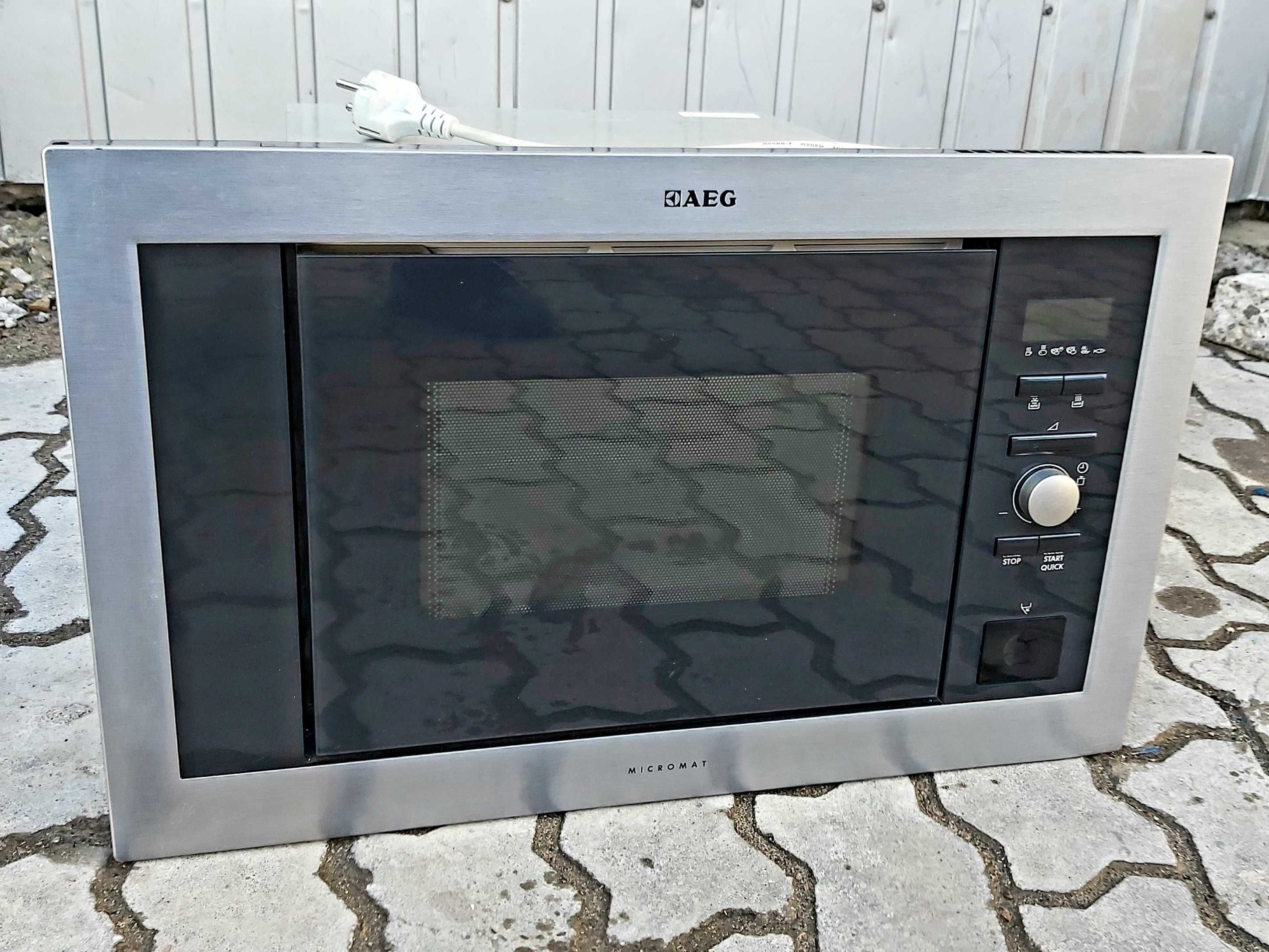 Вбудована мікрохвильовка АЕГ AEG MC1763E-M нерж сталь