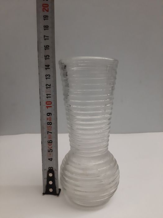 Dwa wazony Pierścienie-Huta Szkła Prądniczanka.