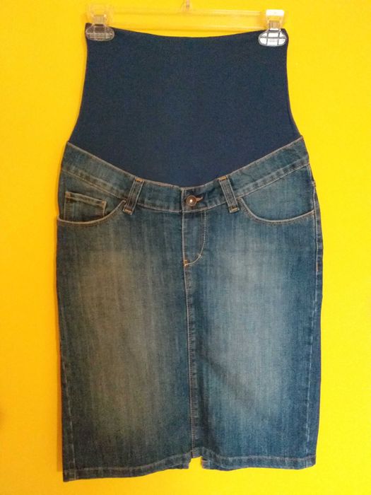 Ciążowa spódnica jeansowa firmy Happy mum, rozm. XS