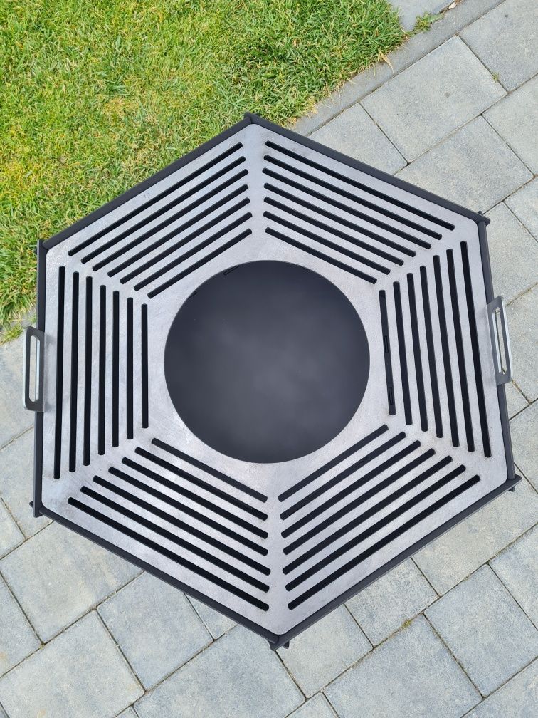 Palenisko ogrodowe składane turystyczne grill blacha 3mm  ruszt.