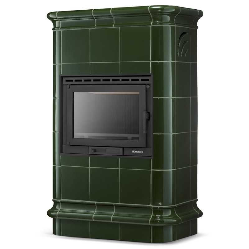 Stylowy Piec kaflowy kominek koza ROMA biała 13kW EkoProjekt MONTAŻ