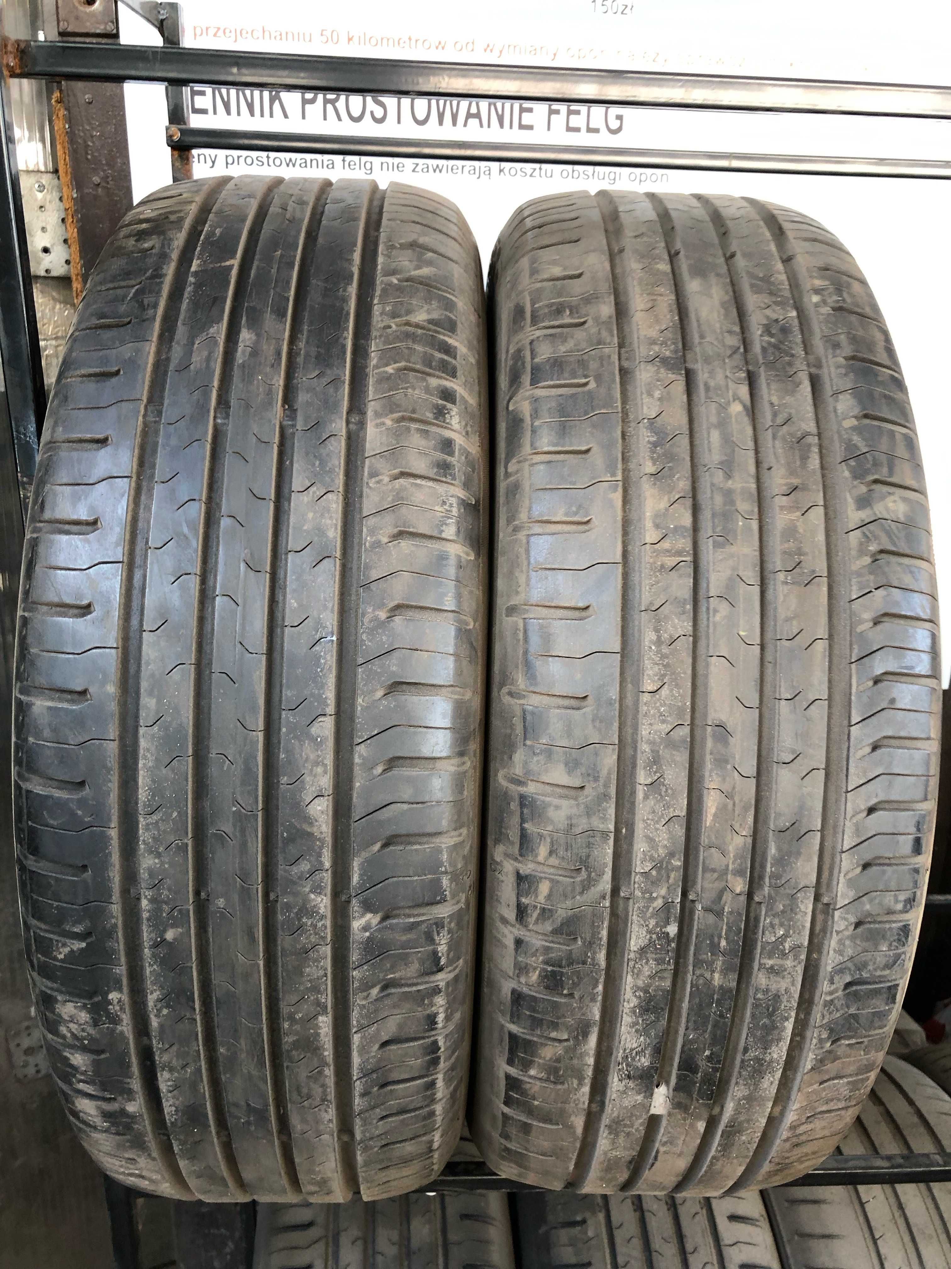 215/60R17 Dwie używane opony letnie Continetal