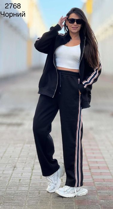 Костюм утеплений на флісі, штани кльош