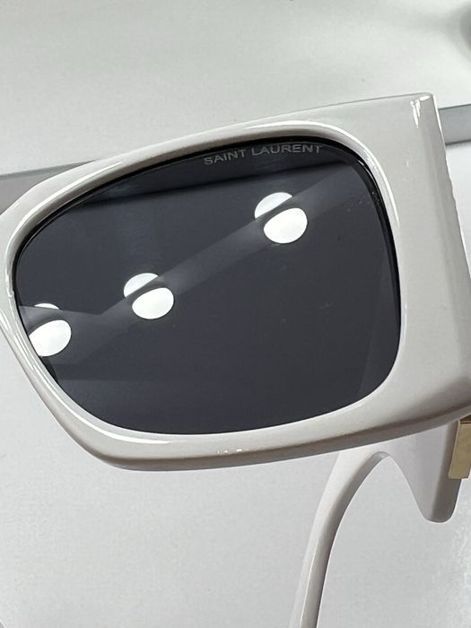 Białe okulary przeciwsłoneczne YSL nowe