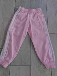 Oryginalne spodnie dresowe ADIDAS dresy dla dziewczynki 110 4-5 lat