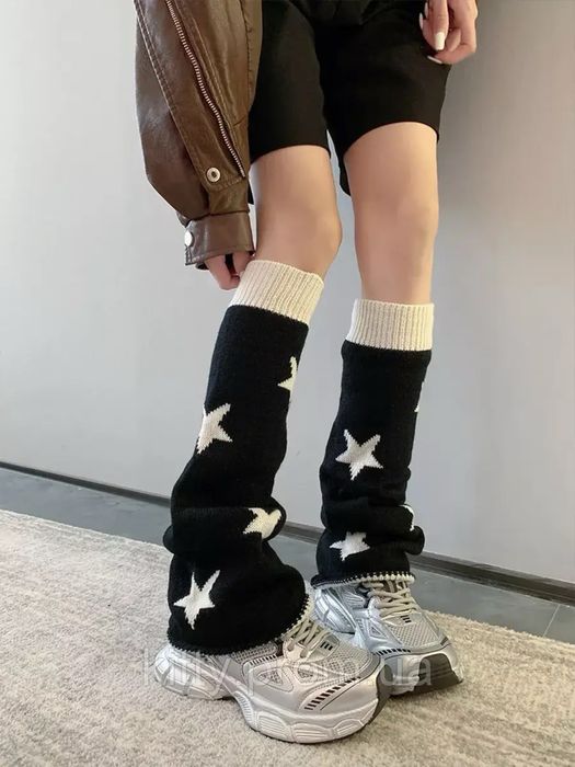 Гетры теплые двухсторонние для школы в стиле Аниме y2k