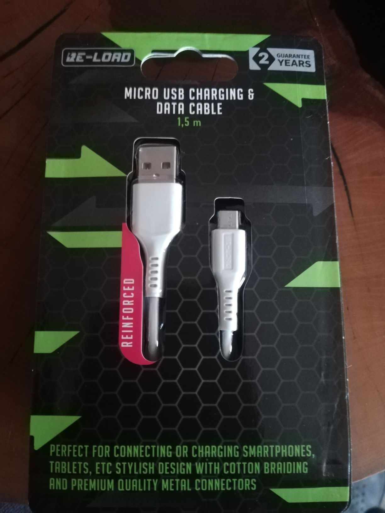 Nowy kabel do ładowania USB typu C 1,5 m