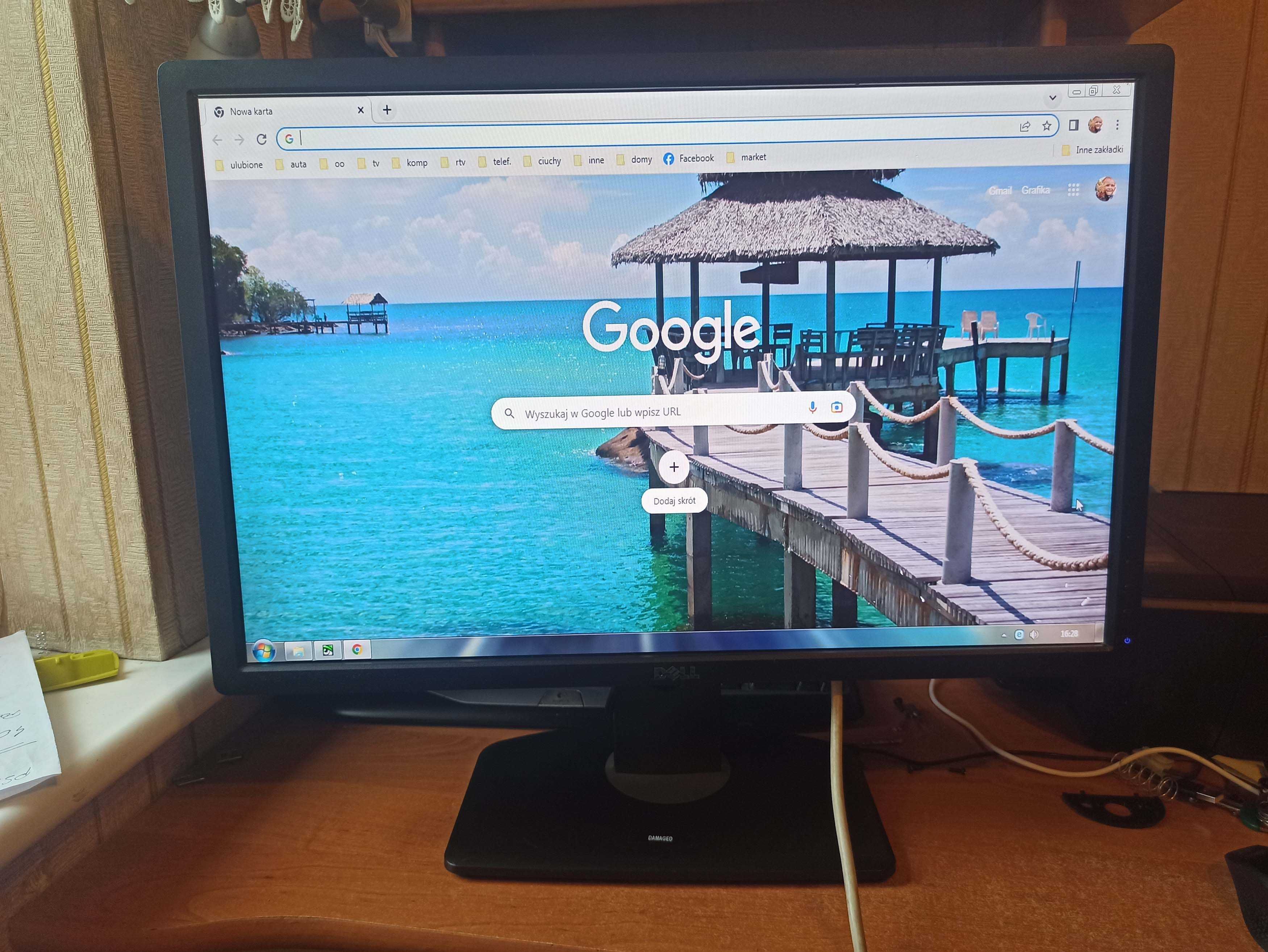 monitor DELL U2412Mb IPS LED 24' VGA DVI drobne obicia !