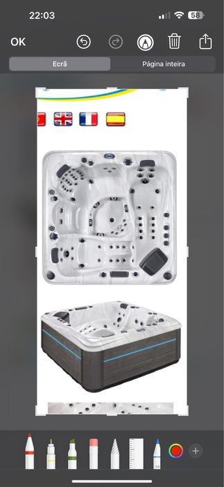 Jacuzzi Diamont Rubi  2.20 x 2.20 valor 8.179,00€