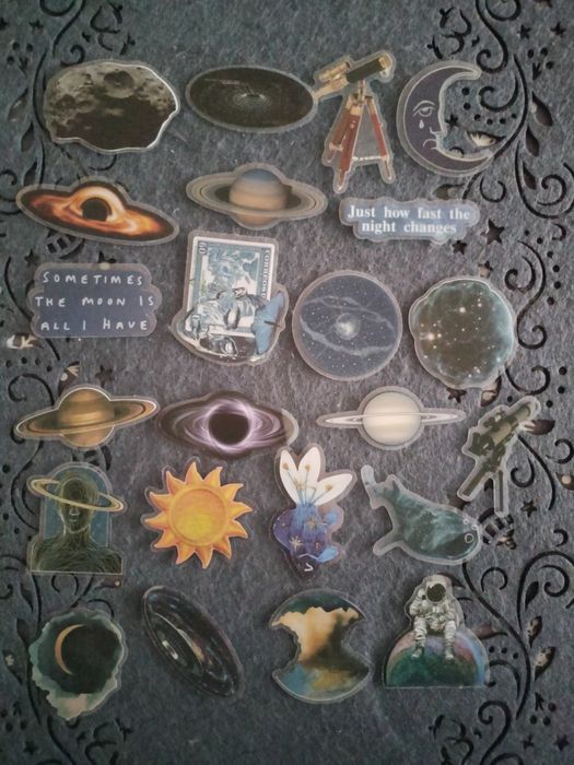 Naklejki kosmos - cena za całość