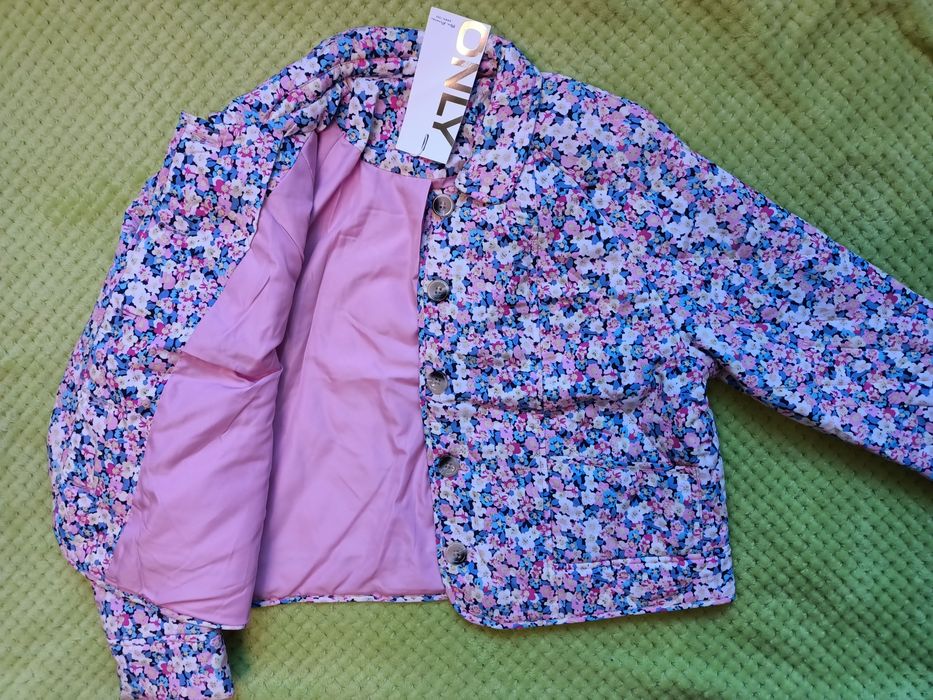 Kurtka kurteczka ONLY rozmiar S 36 nowa kwiaty kolorowa