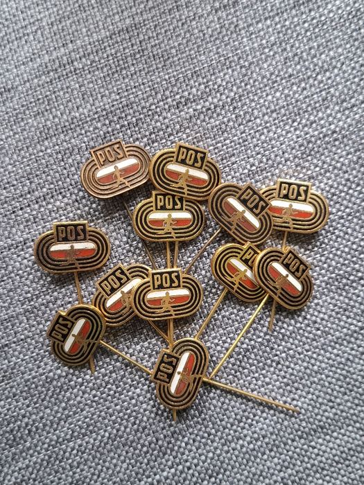 Odznaka POS - złota. Cena za sztukę
