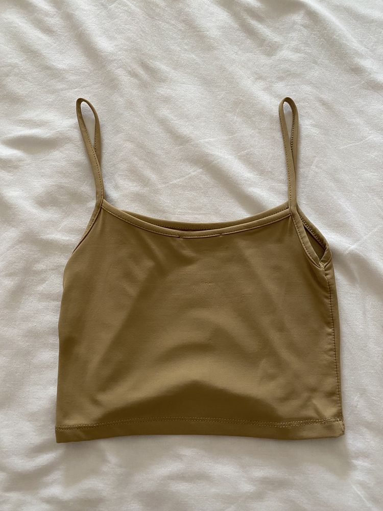 Crop Top Creme Bershka