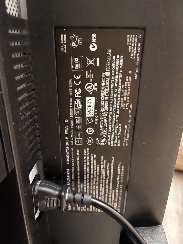 Monitor nec lcd ea261wm 26 cali 26”