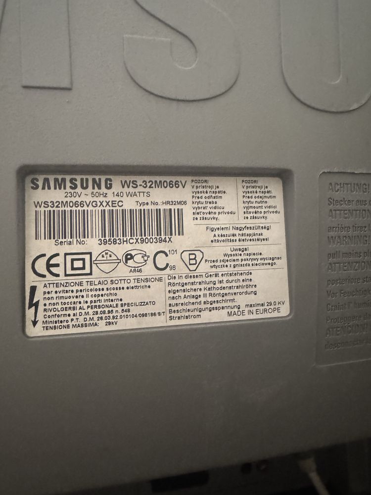 Tv crt sansung com 2 comandos