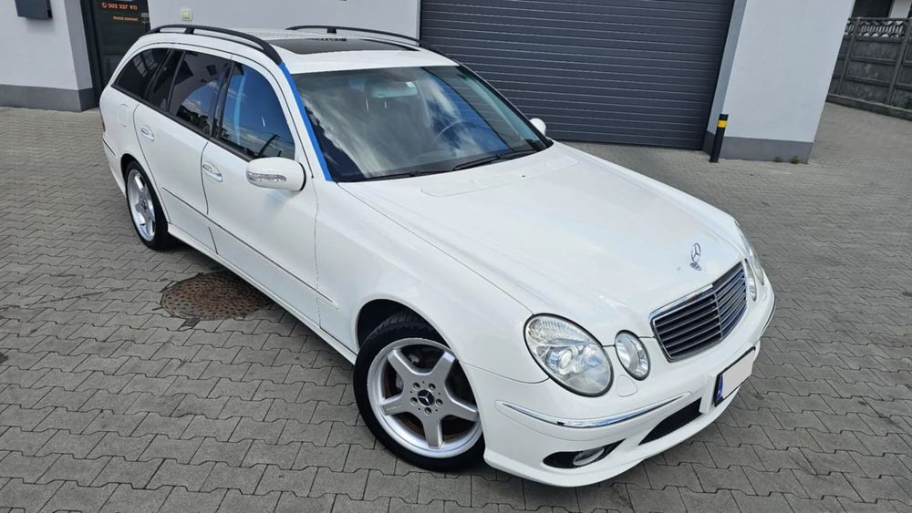 Mercedes-Benz Klasa E Kombi,  fabryczny pakiet Amg, niski przebieg, Zarejestrowany, Japonia