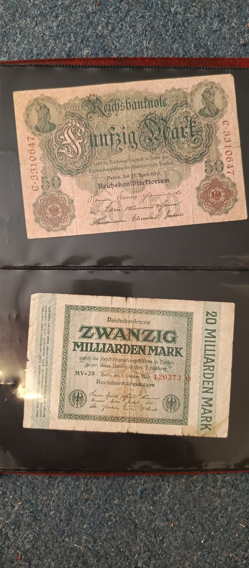 Album z banknotami Niemiec 25 szt