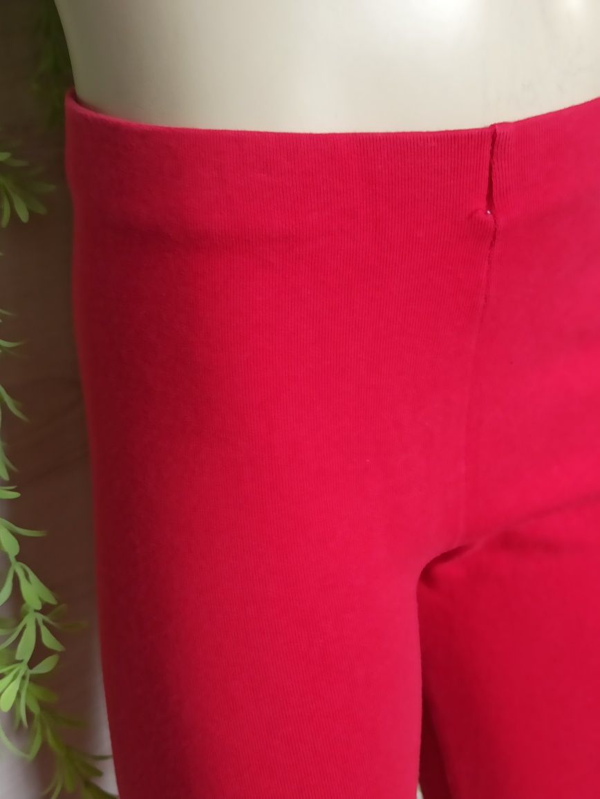 Sg Czerwone getry 116 legginsy 116 getry 3/4 krótkie legg insy