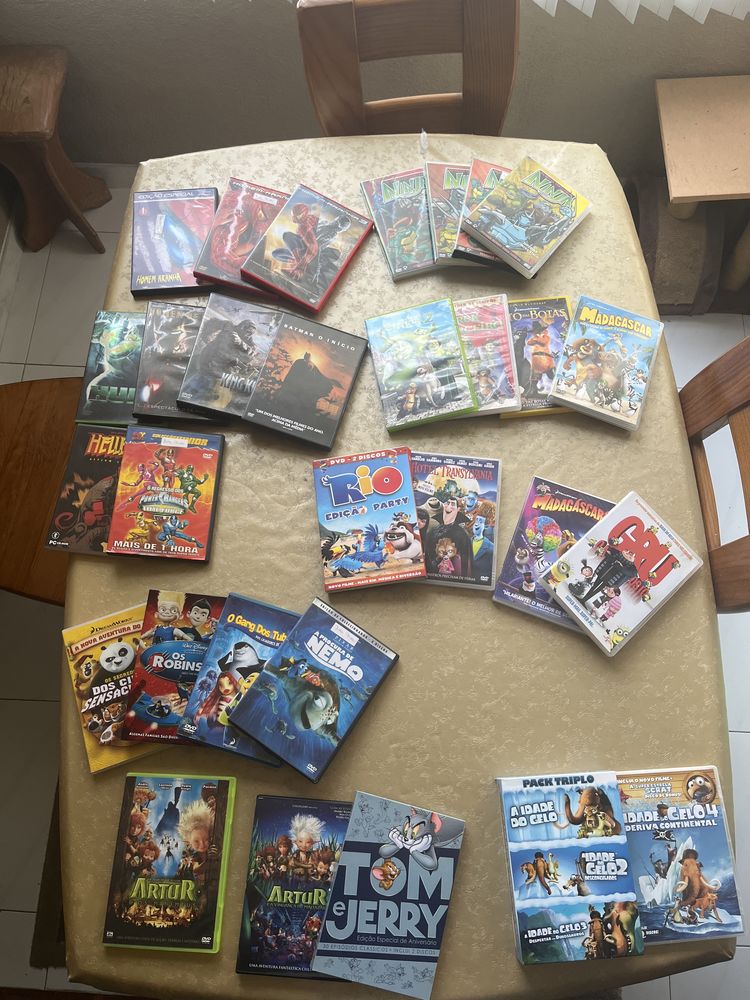 Dvds super heróis , e animação