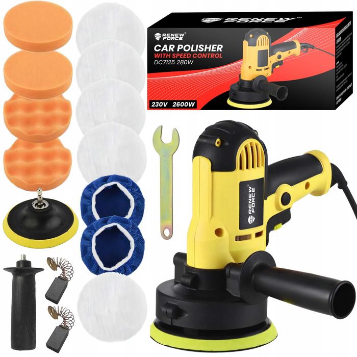 Polerka Samochodowa Szlifierka Zestaw Polerski Renew Force