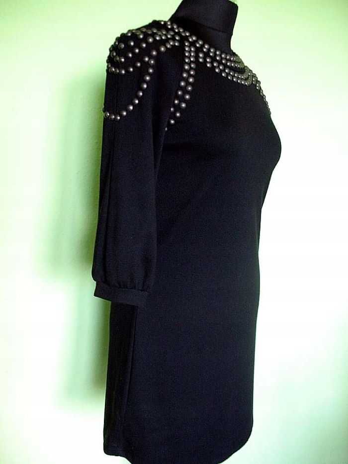 Sukienka - Mini - czarna - 36 S - biust 86 cm