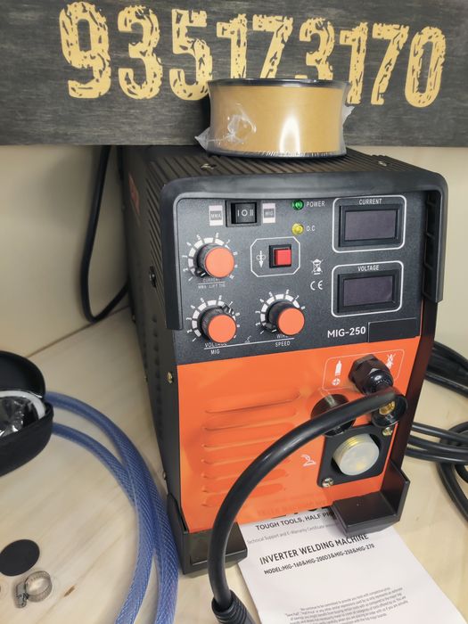 Aparelho de soldador 250 Amperes!  5 em 1  MIG MAG TIG SER FLUX. NOVO.