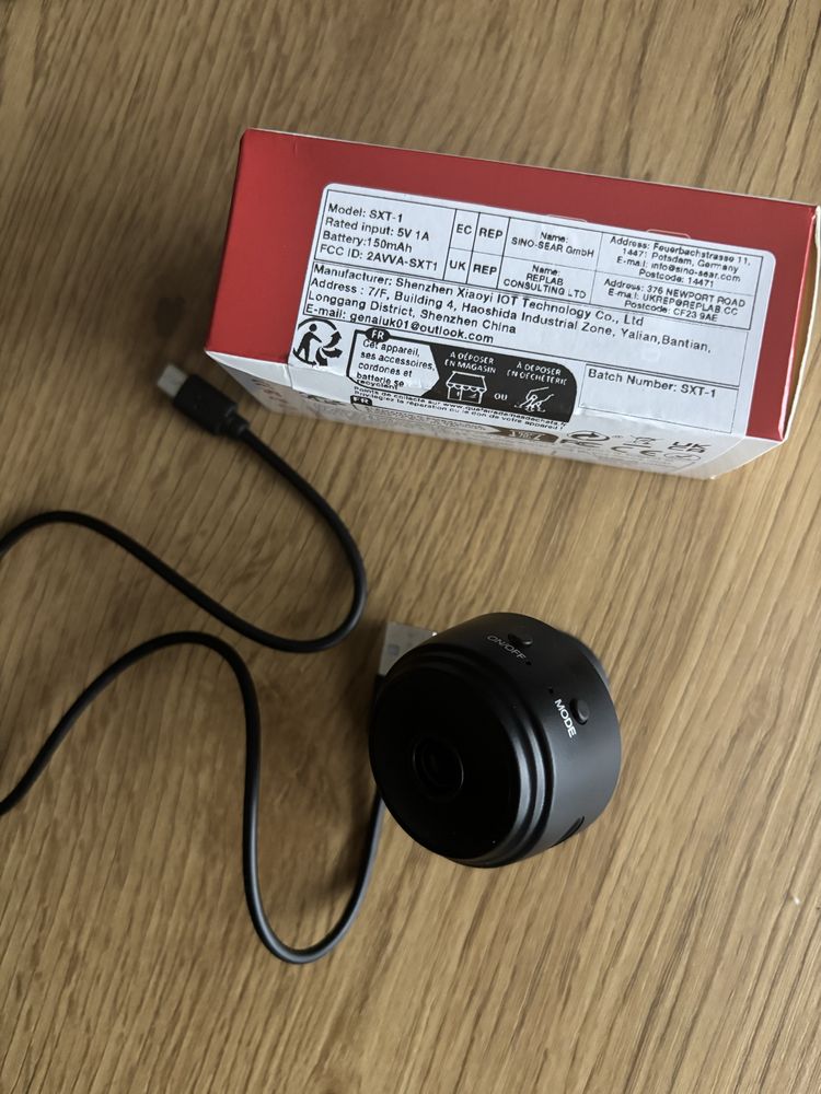 Mini kamera monitorująca szpiegowska wifi