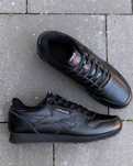 Чоловічі кросівки Reebok Classic Leather Total Black шкіряні чорні