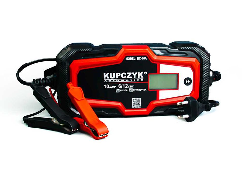 Prostownik mikroprocesorowy do akumulatora 6V 12V BC-10A Kupczyk