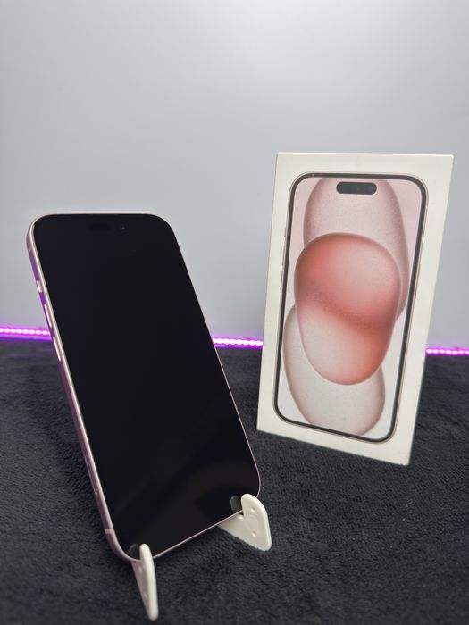 iPhone 15|Pink|100%|Super Stan|Pełen Zestaw