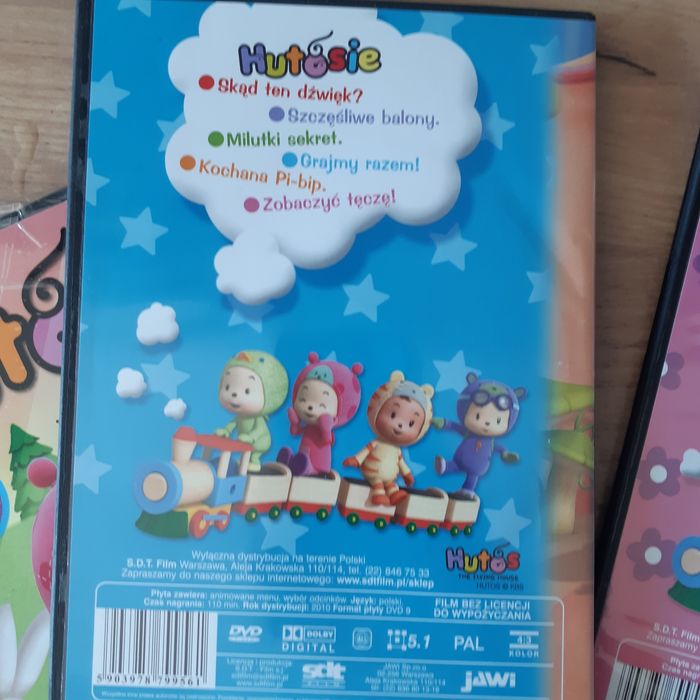 Bajki dla dzieci DVD x 3 Hutosie zestaw
