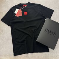 NEW SEASON! Мужская футболка Hugo Boss в черном цвете размеры S-XXL
