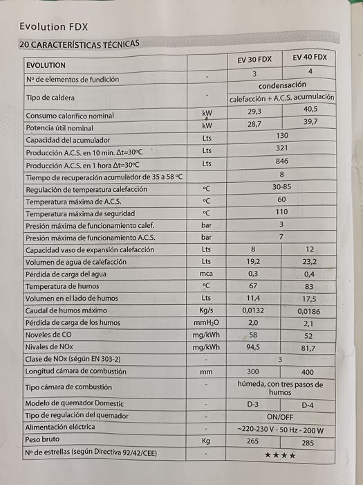 Caldeira a gasóleo "Domusa" mais reservatório gasóleo.