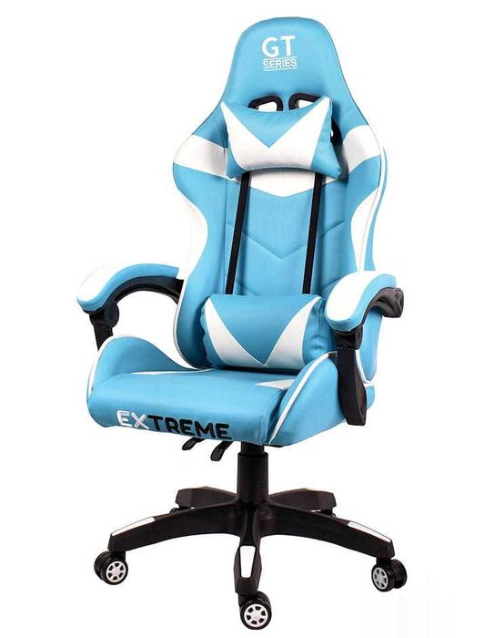 Fotel Gamingowy do komputera Extreme GT Light Blue