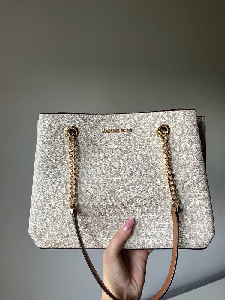 Torebka Michael Kors Teagen Vanilla monogram