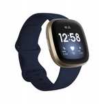 uszkodzony smartwatch fitbit versa 3 granatowy bt nfc gps opis