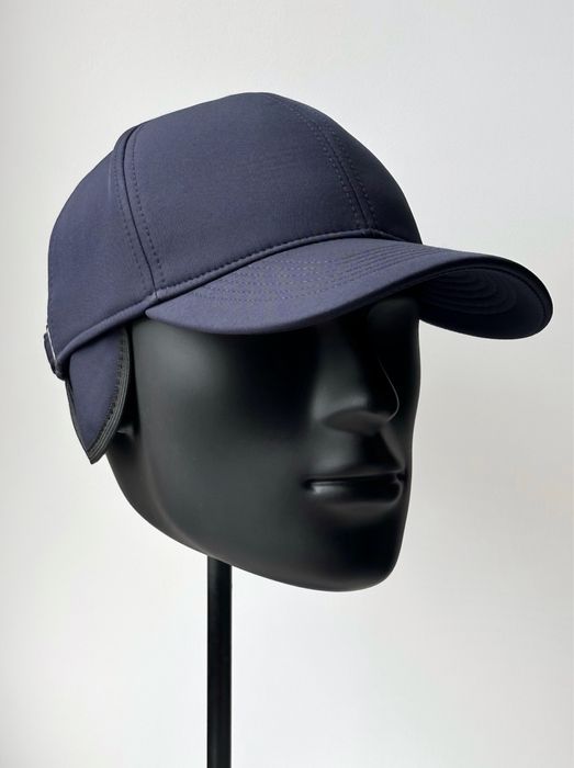 Тепла бейсболка софтшелл синя | Синя бейсболка soft shell | Кепка синя