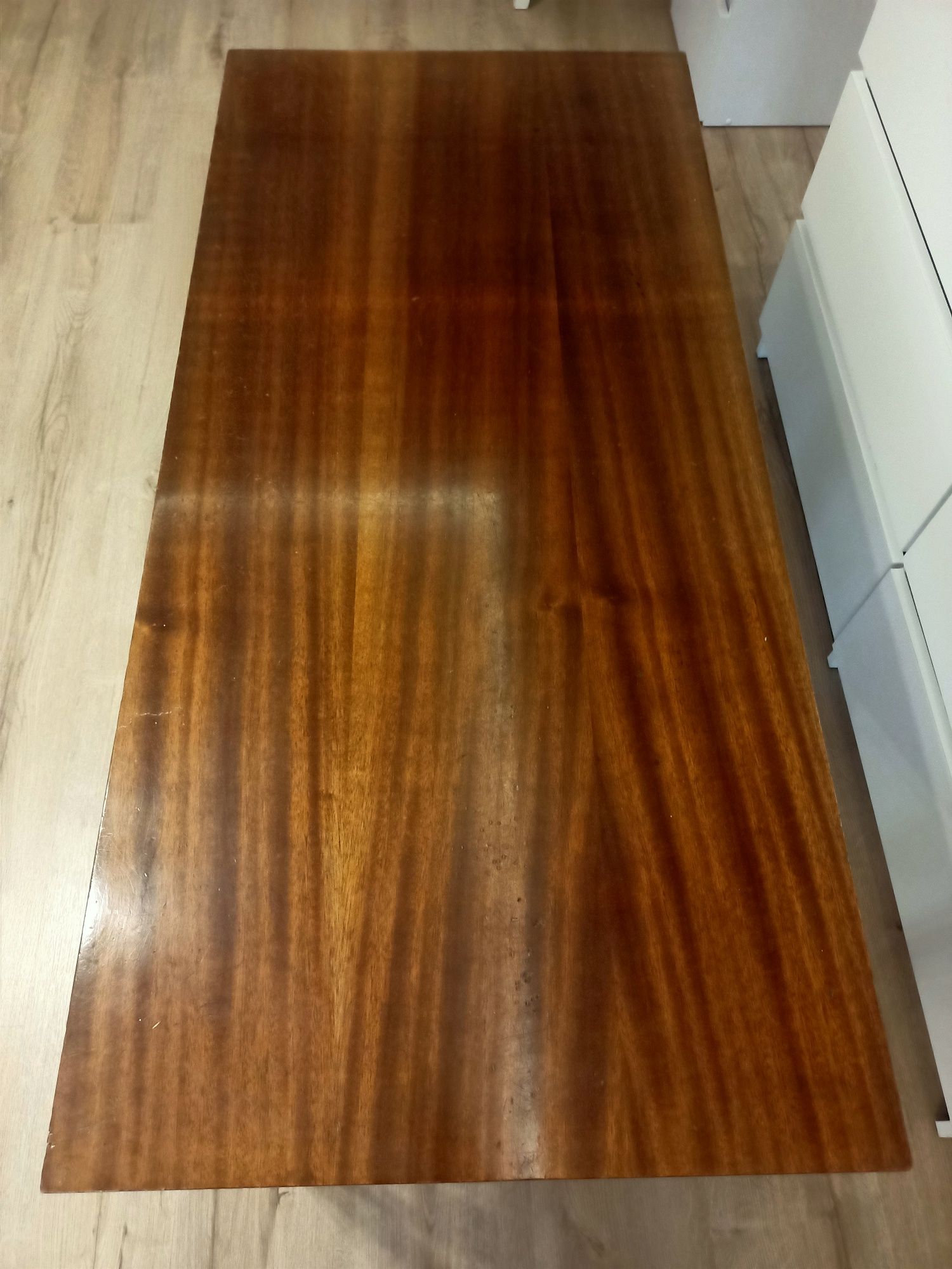 Ława kawowa stolik prostokątny 56 x 120 cm brązowy drewniana drewniany