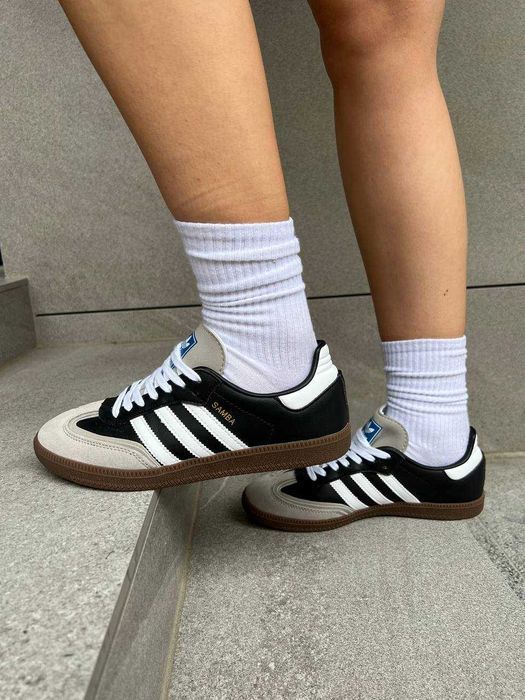 Женские кожаные кроссовки Adidas Samba жіночі кросівки адидас самба