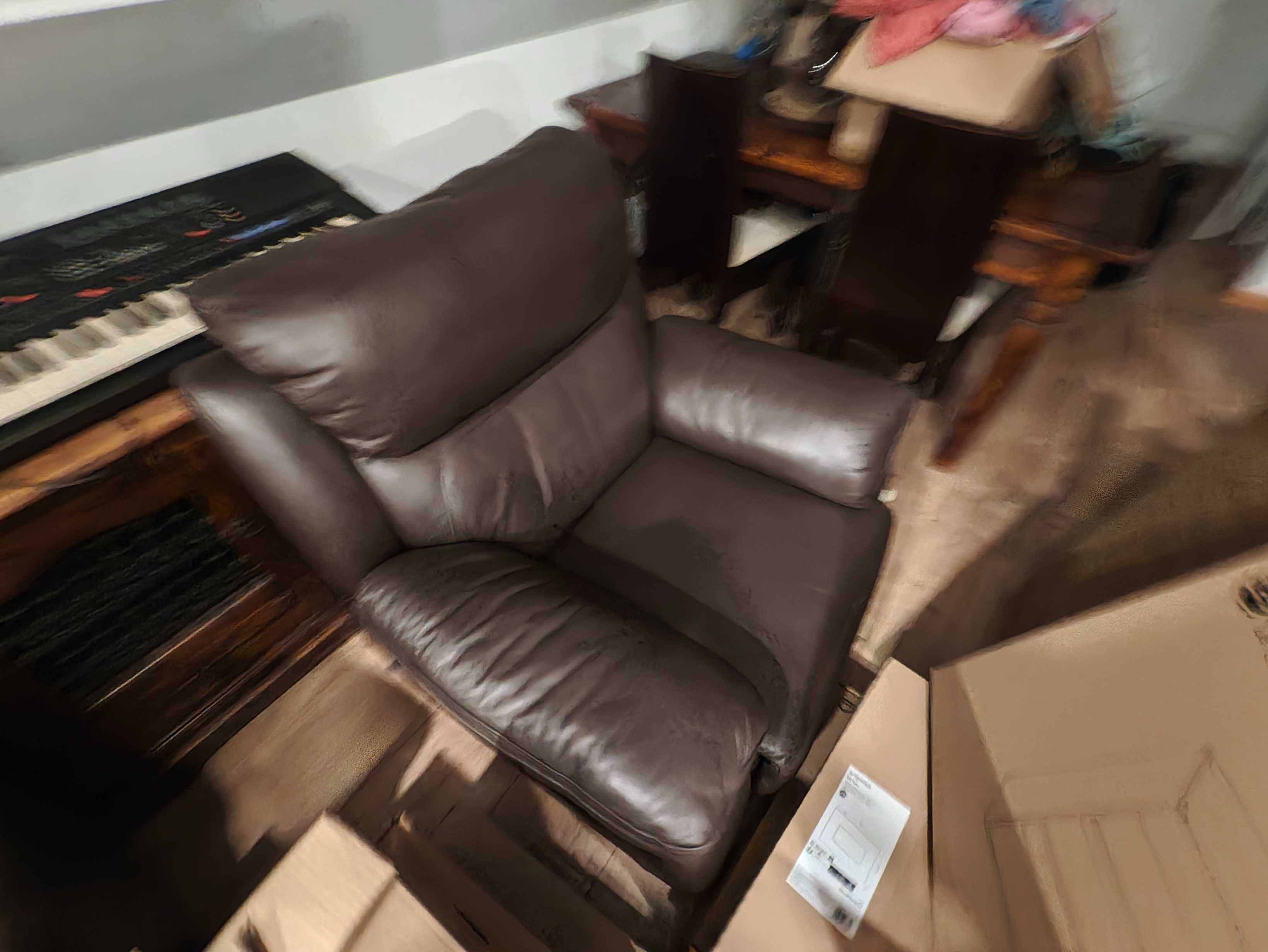 Komplet mebli kanapa Vinotti Sofa 3-os 2 fotele Relax Skóra