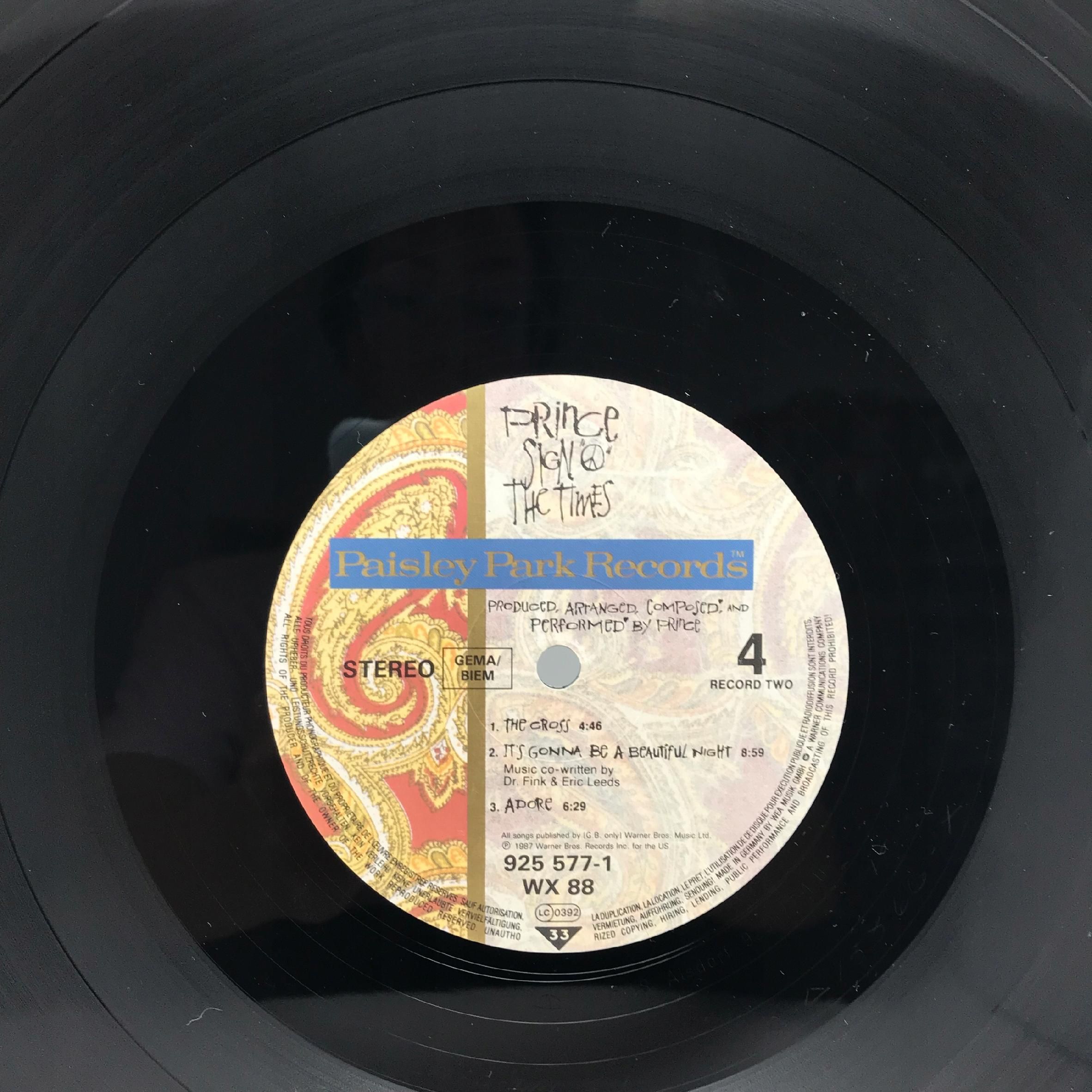winyl - prince - sign o' the times