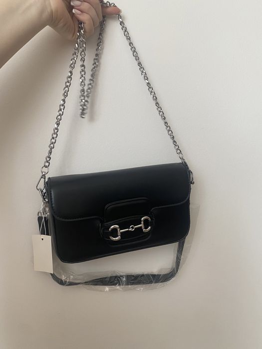 Чорна сумка під Gucci