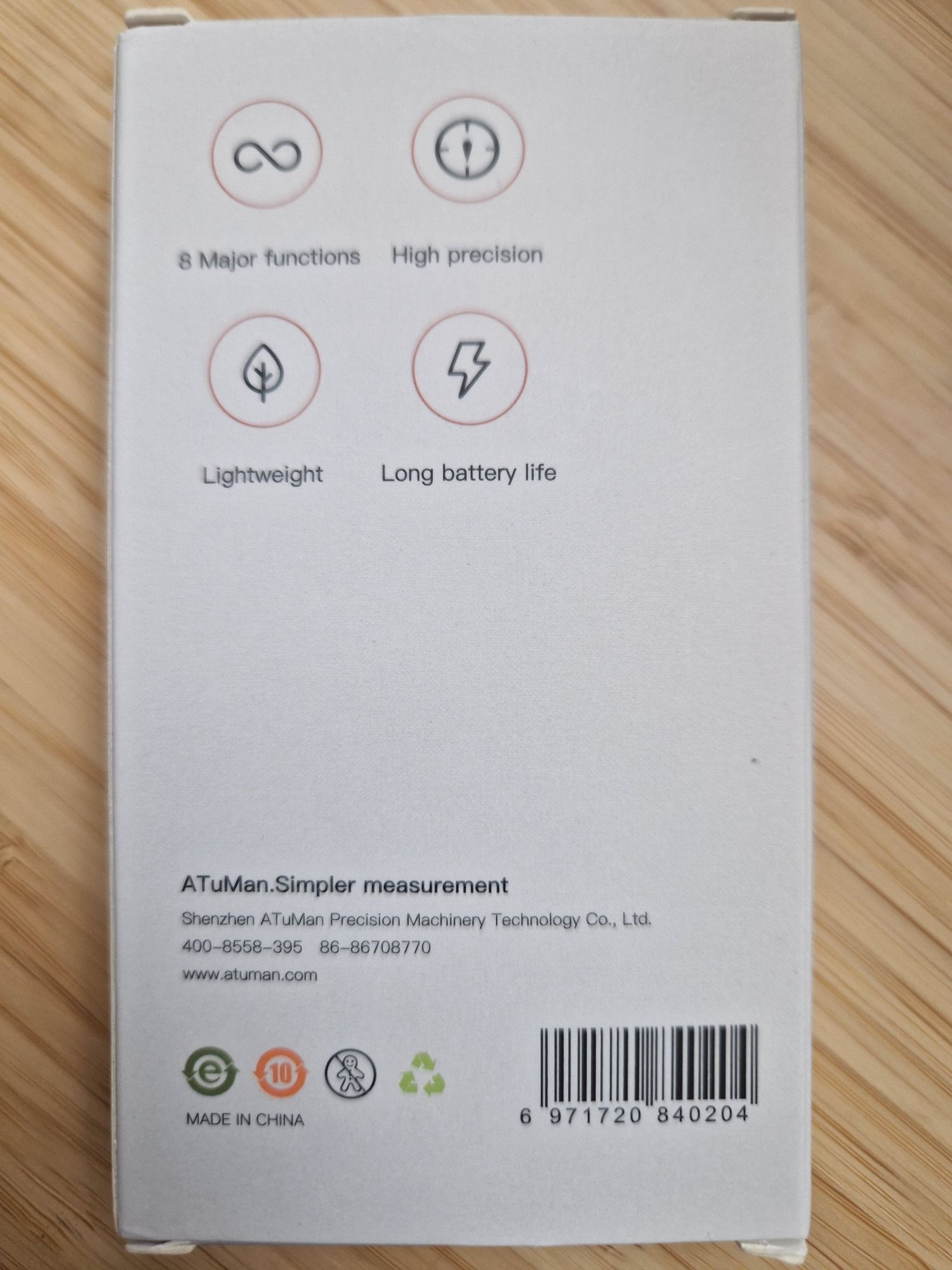 Miarka roler do mierzenia odległości cyfrowa ATuMan Mini  Q z USB C