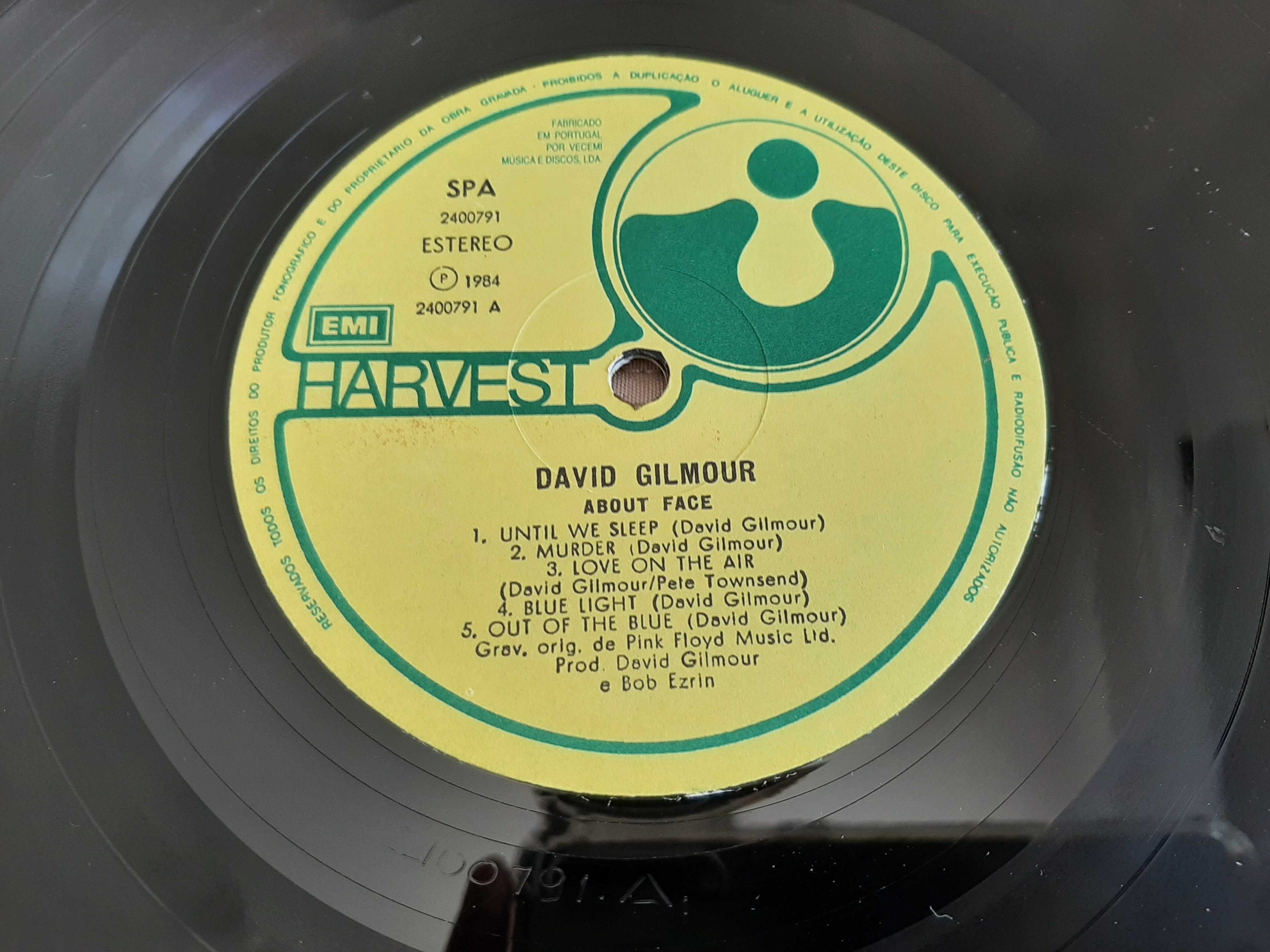 David Gilmour - About Face - Portugal - Vinil LP