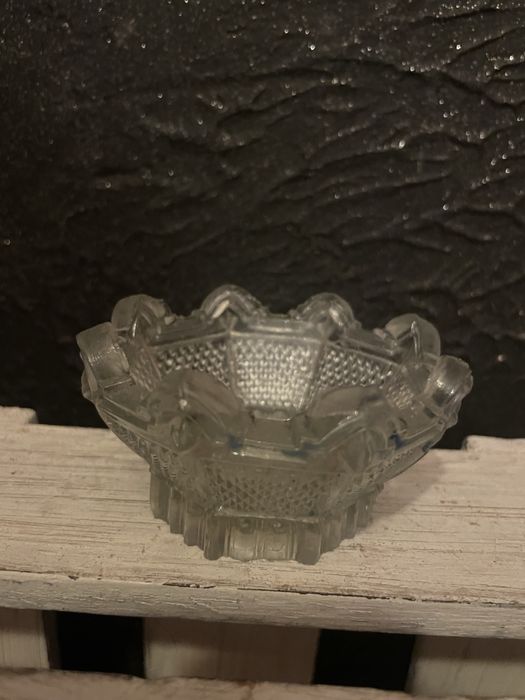 Stara krysztalowa miseczka popielniczka retro vintage prl krysztal