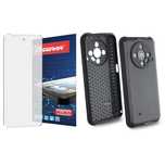 Szkło hybrydowe do HAMMER IRON 6 - 6,56  + ETUI czarne TPU