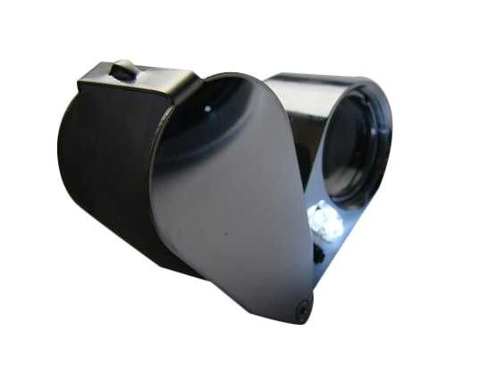 Profesjonalna LUPA JUBILERSKA 40 x 25mm LED Uv HiT