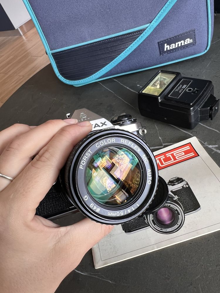 Aparat pentax  me z lampą blyskową